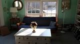 Great futon and coffee table with lots of drawers
