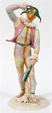Lot#1126, CYBIS BISQUE FIGURE OF A HARLEQUIN, H 15 1/2",Signed Cybis.