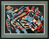 Lot#2075, KAREL APPEL [DUTCH, 1921-2006], COLOR LITHOGRAPH, 168/175, 21'' X 29''Framed. Signed lower right. Animal figure. Numbered 168/175.