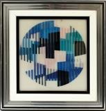 Lot#2082, YAACOV AGAM, ''AGAMOGRAM'', 44/99, 15'' X 14''Framed. Signed lower center. Numbered 44/99. With frame: 22 .5" x 21 .5"