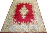 Lot#2199, KERMAN PERSIAN ORIENTAL RUG 12'3" X 8'8" ROSE FIELD,red field, circa 1950.