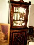 French Marquetry Display Cabinet