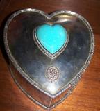 Durgin Sterling Heart Jewelry Box