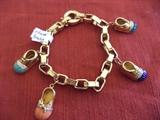 Aaron Basha babe shoes charm bracelet