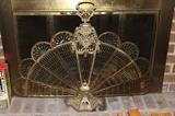 Brass Fan Fireplace Screen