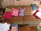 yes! It is a red and green plaid couch!!