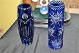 Large Cut-to-Clear Vases