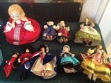 60's Dolls - Queen Elizabeth and Russian Peasant Girl are featured in this photo