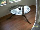 wagon wheel coffee table