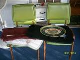 set of 4 vintage metal and vinyl chairs