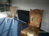 rocker and patio chair