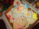 Beautiful lace and paper doily decorations
