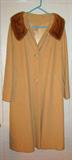 Stunning 100% Cashmere Long Coat with Removeable Fur Collar