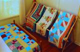 Over 15 beautiful quilts