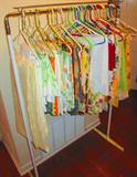 Rack full of quality table linens