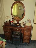 Very Nice (and Rarely Seen) Vanity with Attached Mirror