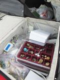 Suitcases & Bags FULL of Fine Estate Jewelry (Gold & Sterling Silver), Custome & Designer Jewelry and Costume Jewelry!