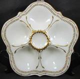 STUNNING ELITE WORKS (BAWO & DOTTER) LIMOGES OYSTER PLATE!