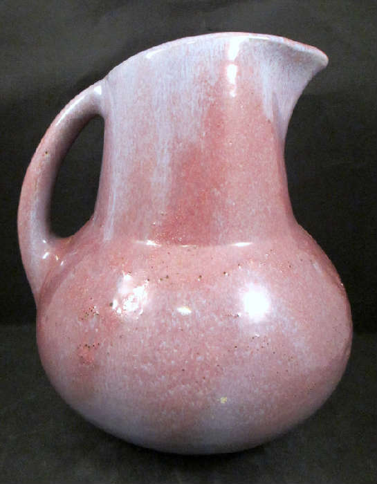 HUGE SHEARWATER POTTERY DRIP GLAZE PITCHER WITH DIME MARK!