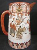 SIGNED JAPANESE SATSUMA PORCELAIN PITCHER!