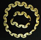 Bracelet and Necklace 18 kt Gold