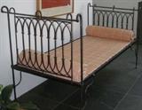 Iron Daybed with Fortuny Bed Cover