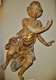 Italian Cherub, Hand carved with Gilt