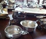 Several Silver Bowls
