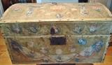 Small  Hand painted Italian Trunk