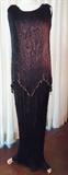 Fortuny Black Peplos Gown