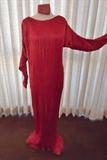 Fortuny Coral Delphos Gown