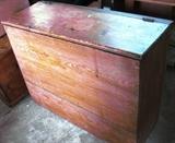 Primitive pine storage bin