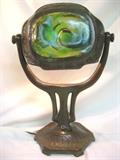 Scarce Tiffany "Double-Turtleback" lamp