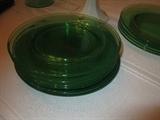 Green Depression Glass