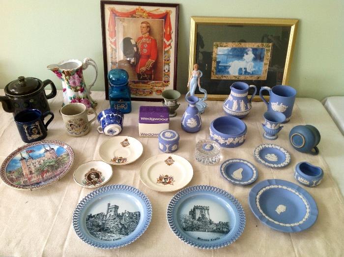 Wedgwood collection, Commemorative Royal plates and cups, Princess of our hearts figurine by Hamilton numbered, Arthur Wood England Teapot,