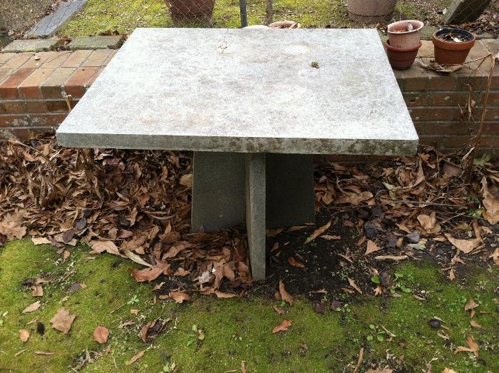3 ft square Solid GRANITE Table custom made is very heavy...