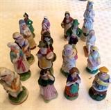 European Miniature Porcelain Figures &
21 Pieces of English Porcelain Fairings, c. 1860 
