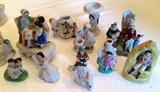 European Miniature Porcelain Figures &
21 Pieces of English Porcelain Fairings, c. 1860 