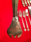 117-Piece Jensen Sterling Silver Danish Flatware Service, "Acanthus" Pattern