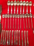 117-Piece Jensen Sterling Silver Danish Flatware Service, "Acanthus" Pattern