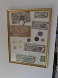 Display of WW2  Japanese money