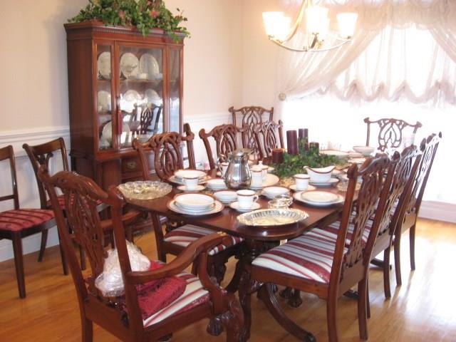 Lovely Dining Room Packed With Beautiful Furniture, China & Glassware