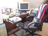 Old Office Desk, Nice Newer Office Chair
