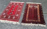 2 small Oriental rugs (both approx. 35" x 57")