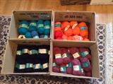 Tons of high quality yarn!  Also LOTS of needlework yarn & embroidery floss (not shown)