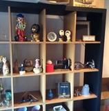 Collectibles including figural banks, Disney Time clock, Eskimo "Let's Kiss" nodders, vintage American Girl toy sewing machine, old Mexican spurs & much more....