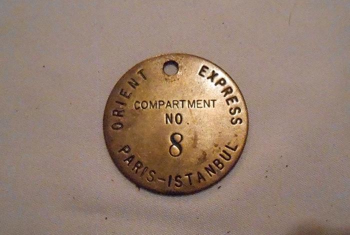 Old Brass compartment key