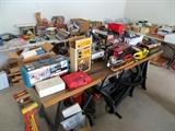 Many new and used power and hand tools