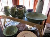 Handmade Pottery by Gary Jackson. Up front is a berry bowl. Check him out at Fire When Ready