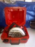Craftsman 2 1/2 HP, 12 amp, 7 1/4" circular saw with hard-shell case. Barely used, like-new condition!